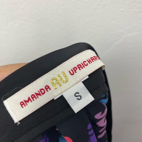 Amanda Uprichard Silk Graphic Mini Multicolor Summer Women’s Small - Picture 3 of 11